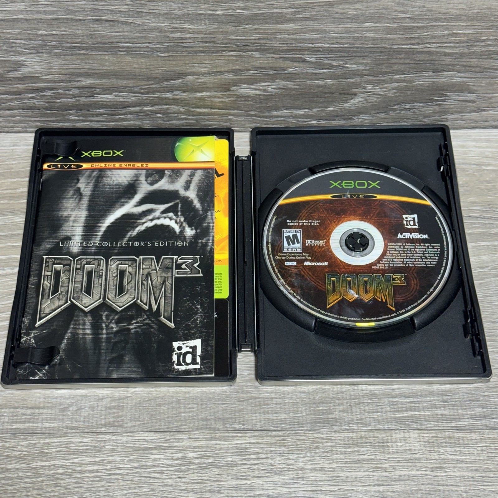 Doom 3: Limited Collector’s Edition (Microsoft Xbox, 2005) CIB