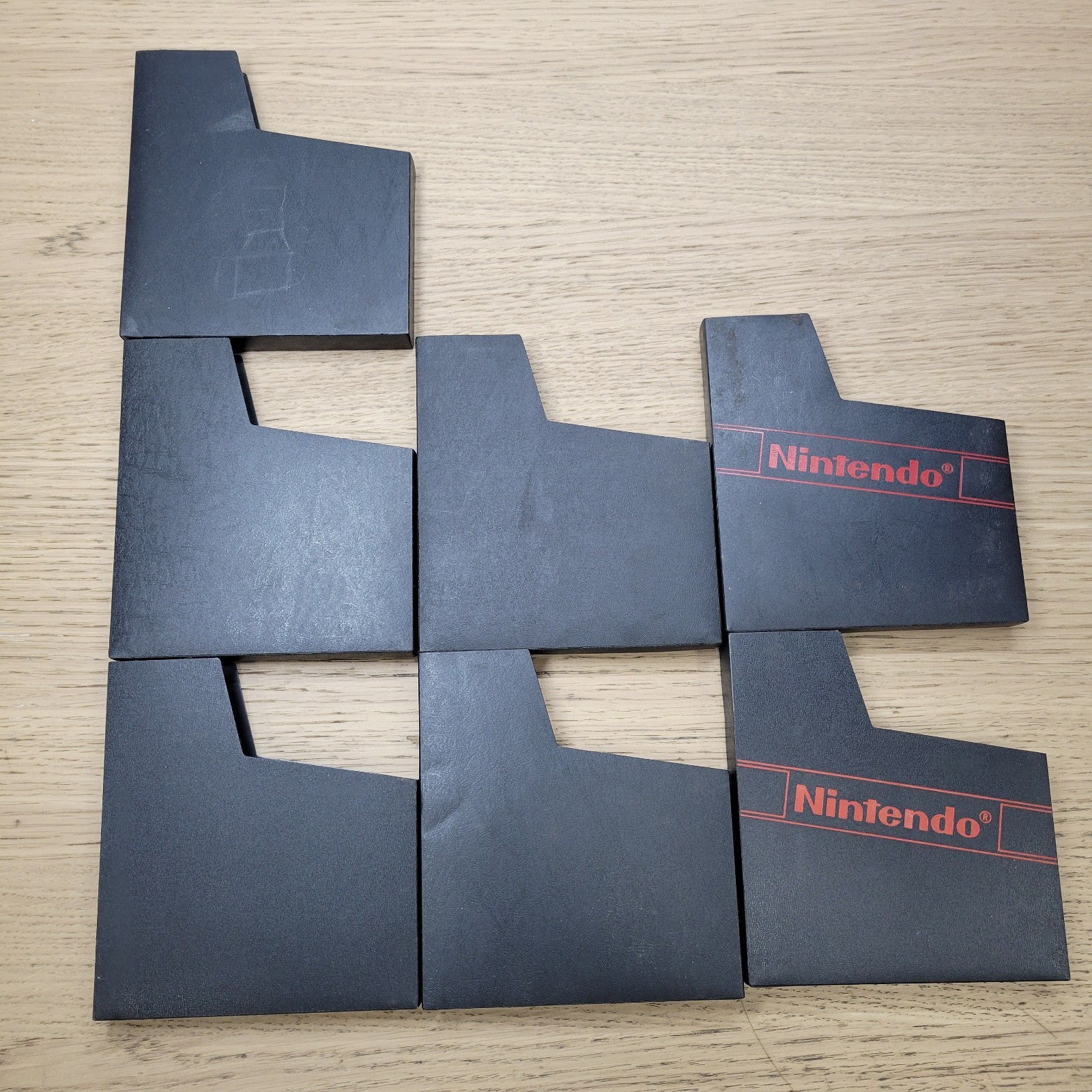LOT 7 Nintendo NES Nintendo Logo 2 Branded 5 Blank Dust Sleeve Game Cover