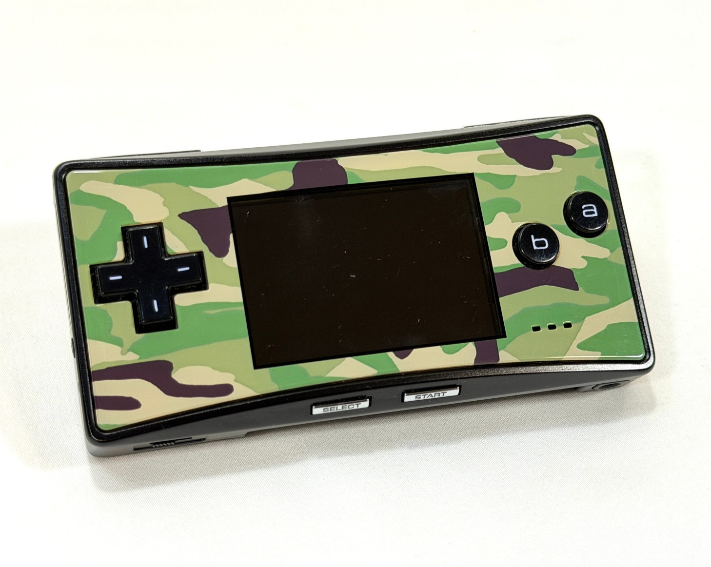 Nintendo Game Boy Micro OXY-001 Camouflage Faceplate w/ Case