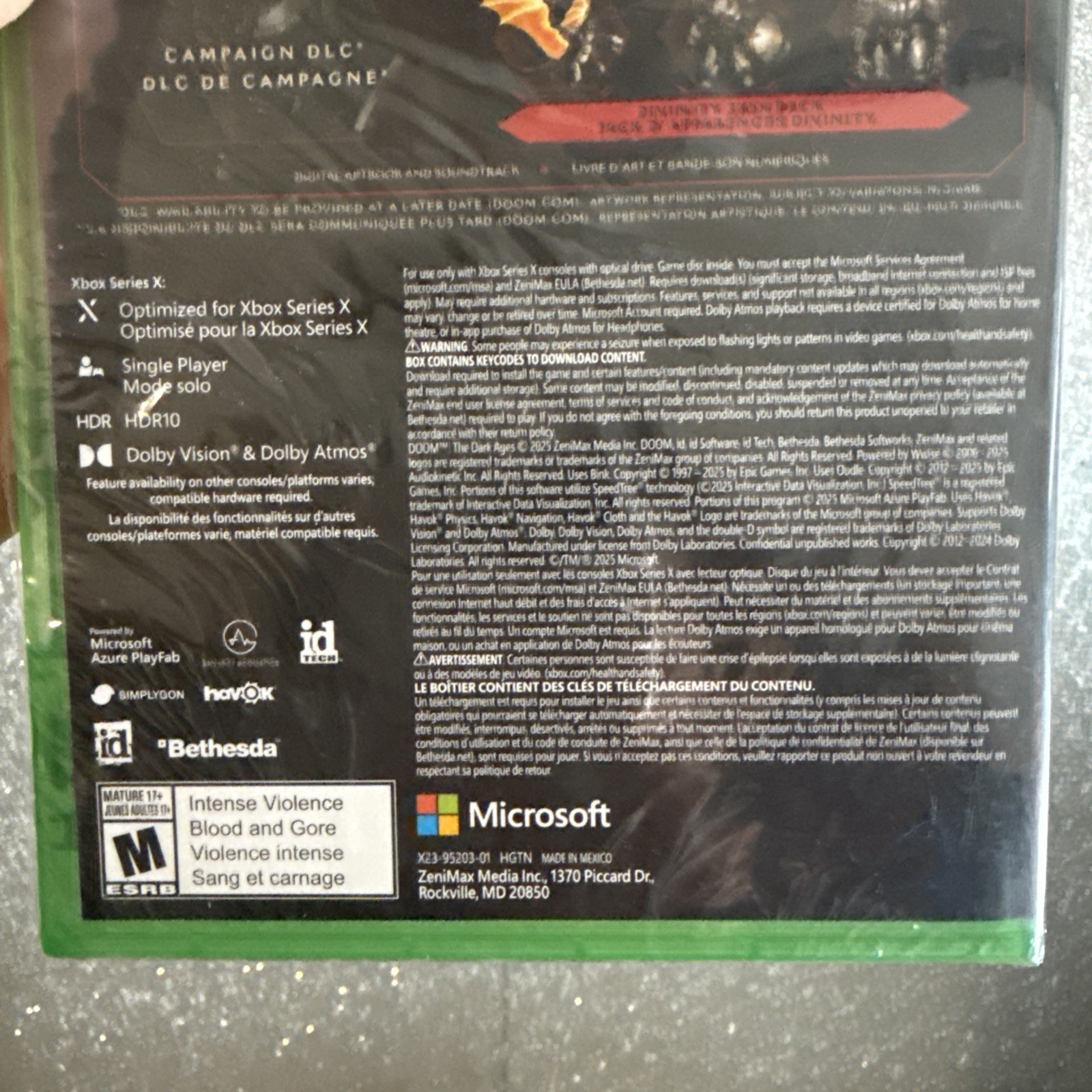 New Doom: The Dark Ages [Premium Edition] (Microsoft Xbox Series X, 2025) Sealed