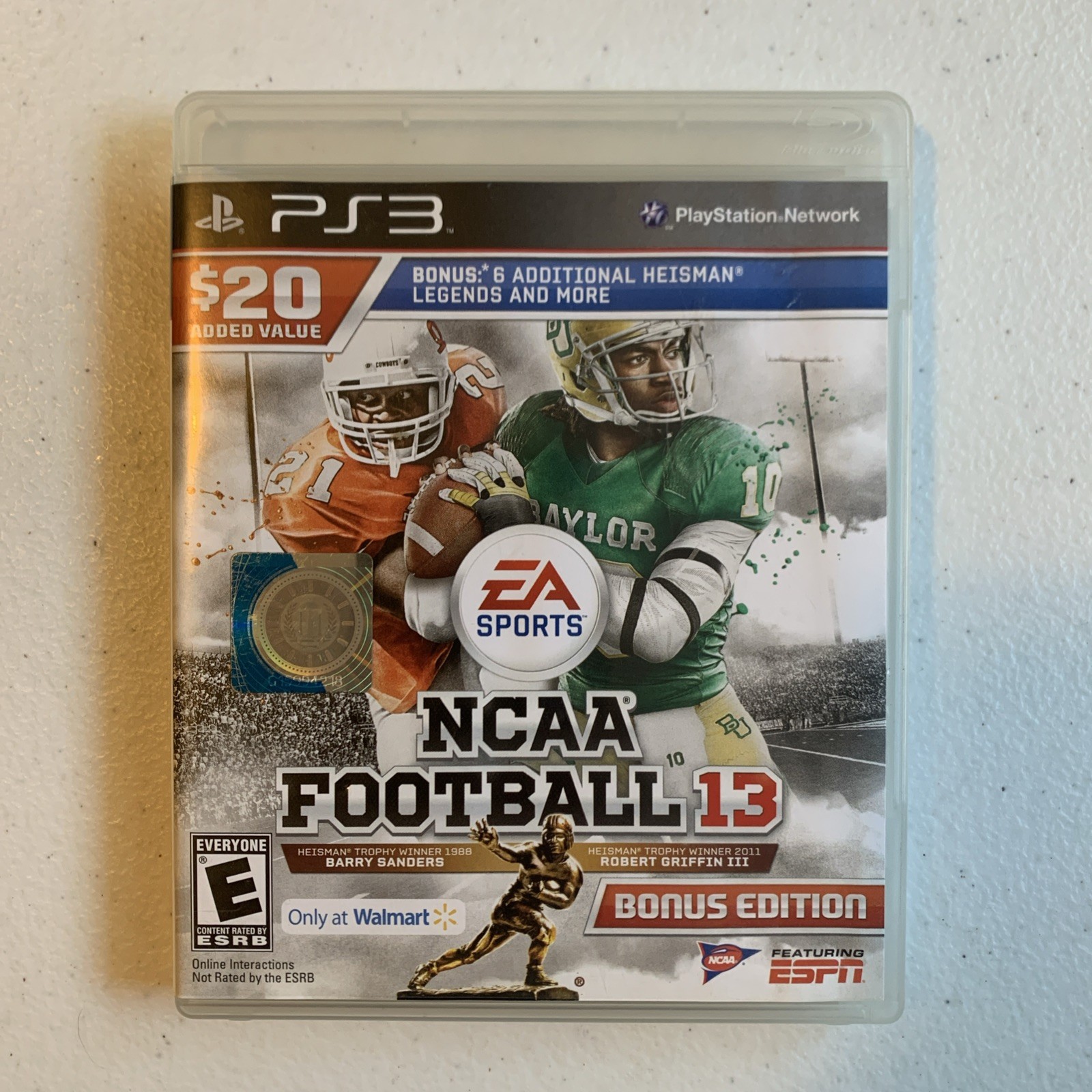 NCAA Football 13 Bonus Edition (Sony Playstation 3, 2012) PS3 Tested Working