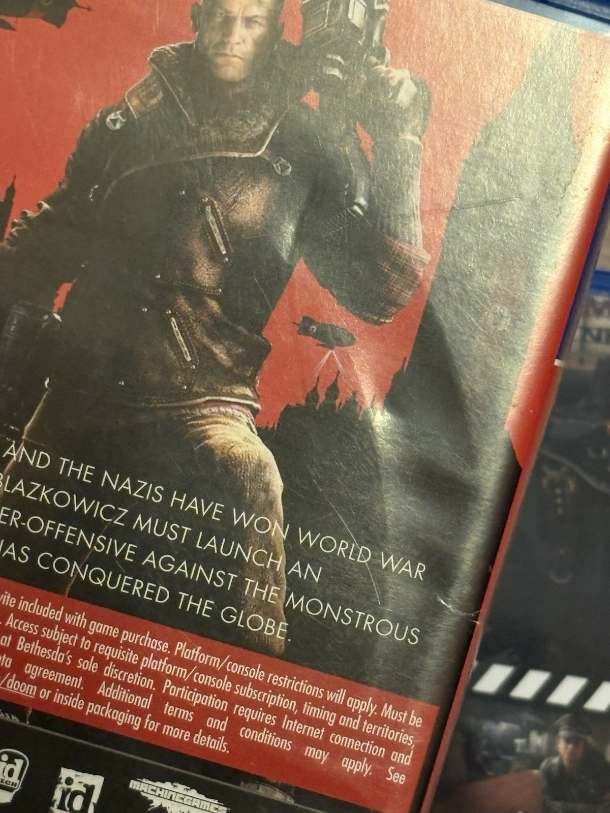 Wolfenstein II: The New Colossus & The New Order PS4 2 Game Bundle Lot CIB
