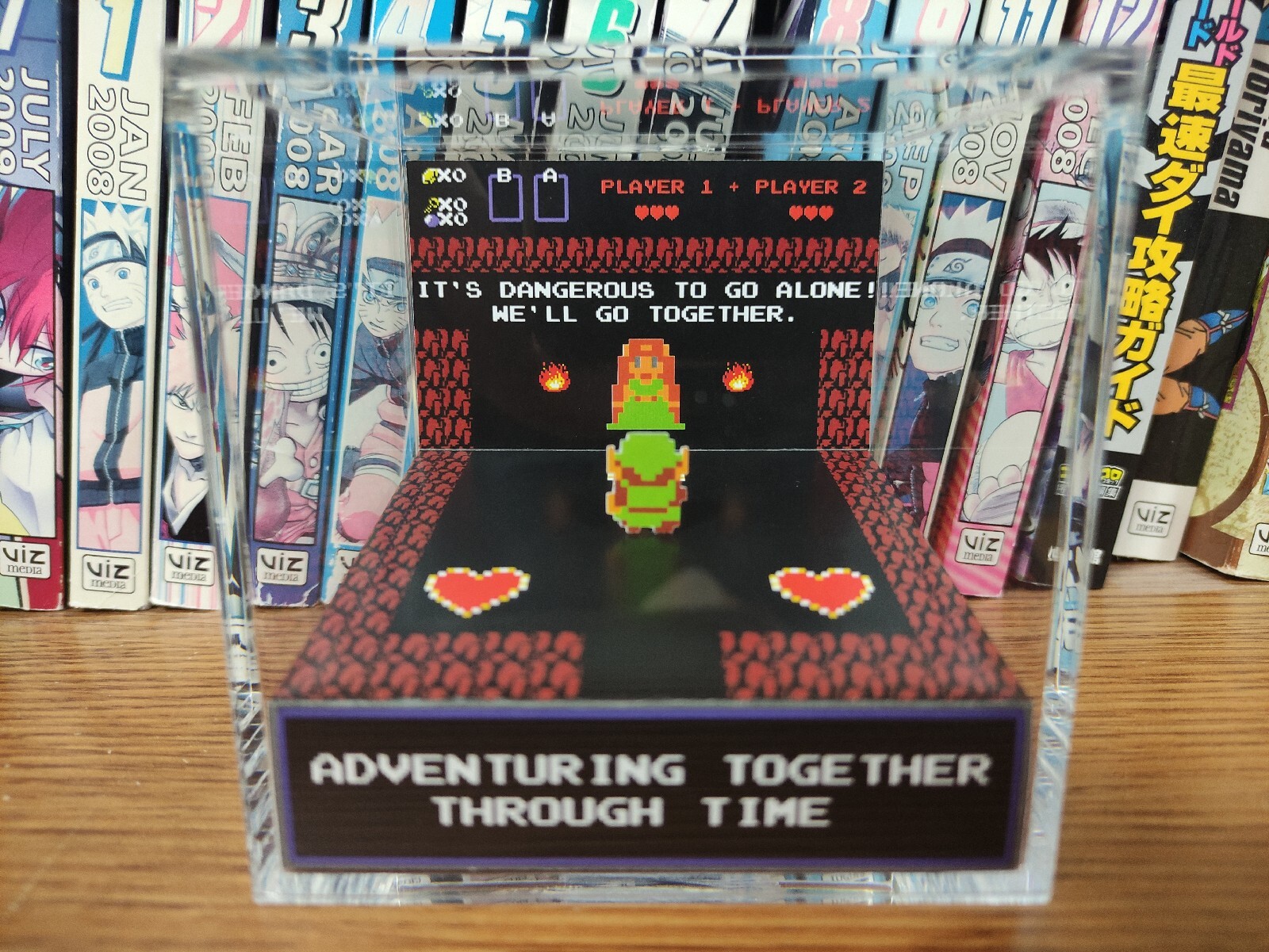 The Legend of Zelda Anniversary, CUSTOMIZABLE Handmade Diorama-Retro Cube-Fanart