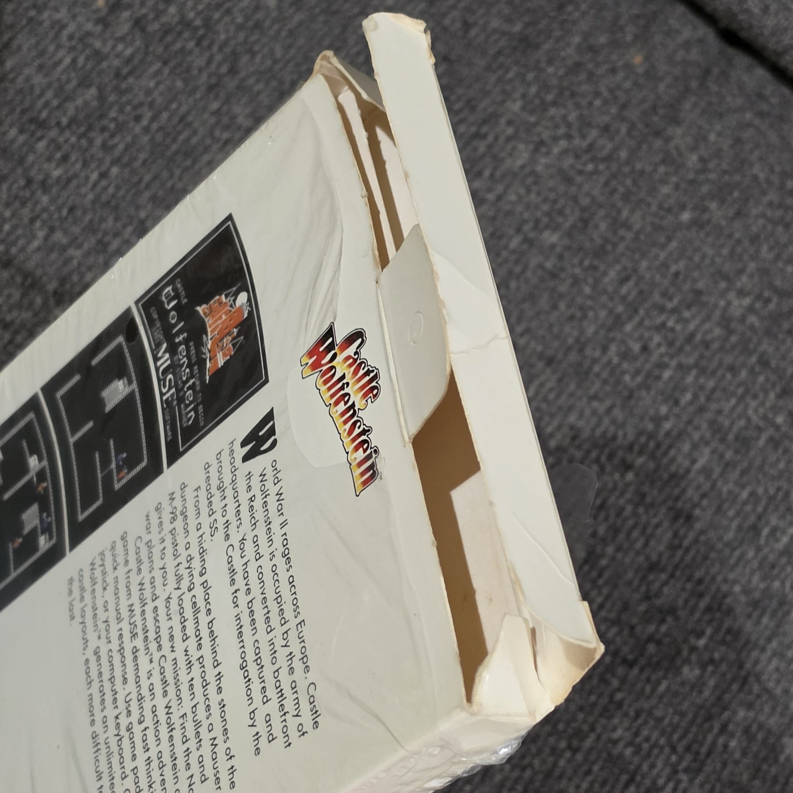 Castle Wolfenstein ATARI 400/800/1200XL Floppy Disk COMPLETE IN BOX TESTED