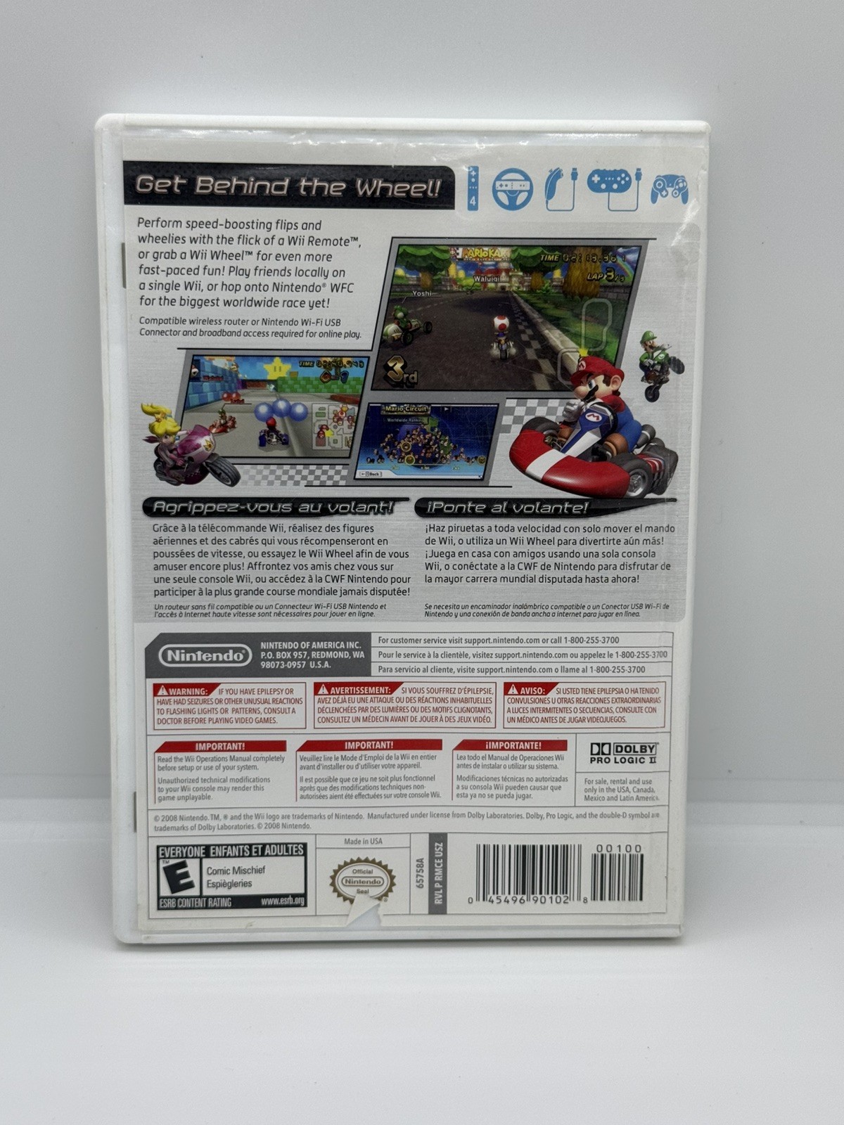 Mario Kart Wii (Nintendo, 2008) – Complete – CIB – Tested