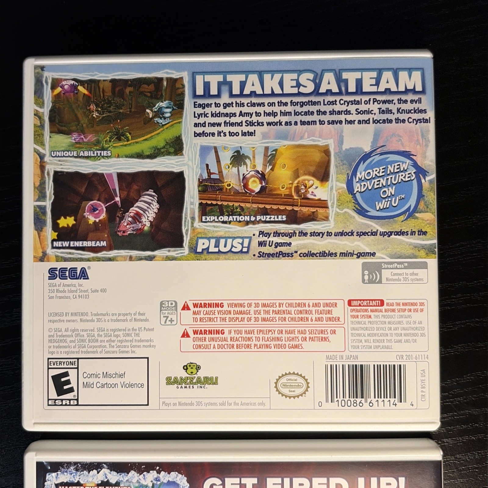 Sonic Boom: Shattered Crystal + Fire Ice Bundle Nintendo 3DS – Lot Tested Cases