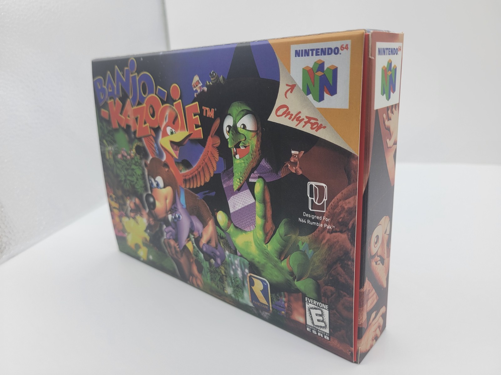 BANJO KAZOOIE N64 BOX ONLY **REPLACEMENT BOX** INCLUDES INSERTS + CLEAR CASE