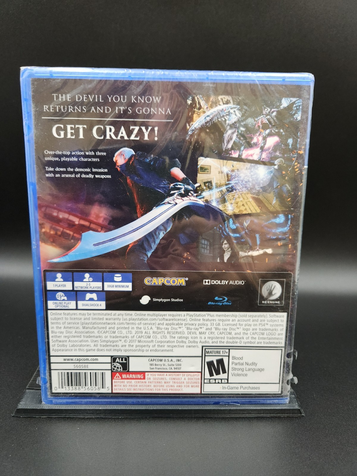 Devil May Cry 5 (Brand New Factory Sealed US Version) PlayStation 4 SHIPS FREE