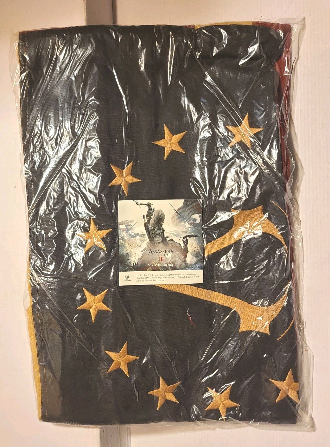 NEW Assassin’s Creed III American Colonies COTTON 3’x5′ Flag UBISOFT PROMO Rare