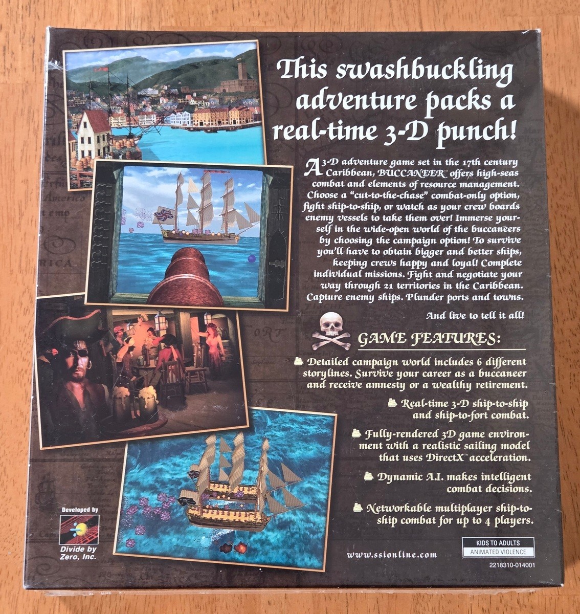 New Sealed Buccaneer SSI Windows PC Big Box Game Strategic Simulations Complete