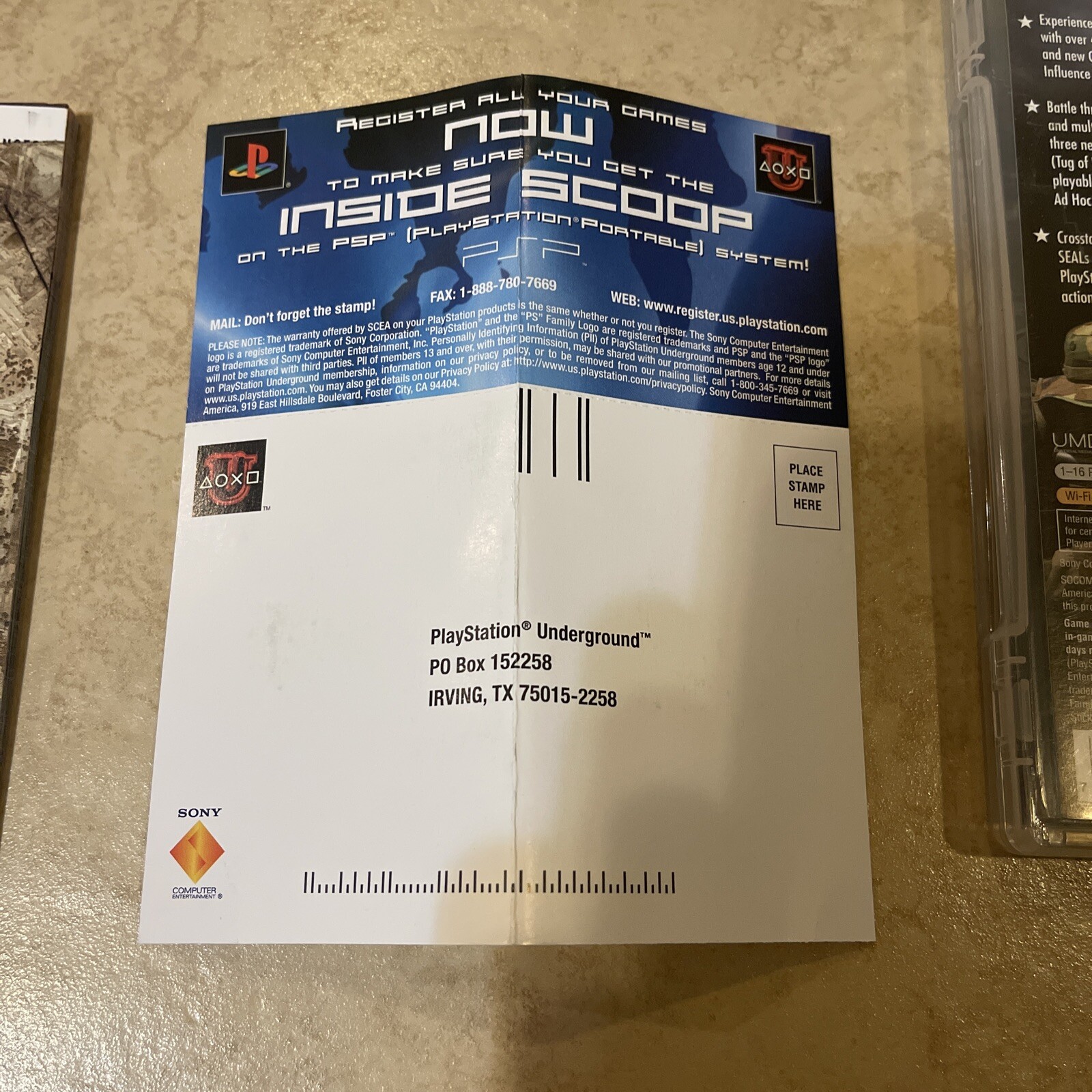 Socom Fireteam Bravo 2 GH (Sony PSP Playstation Portable) Complete CIB Tested!