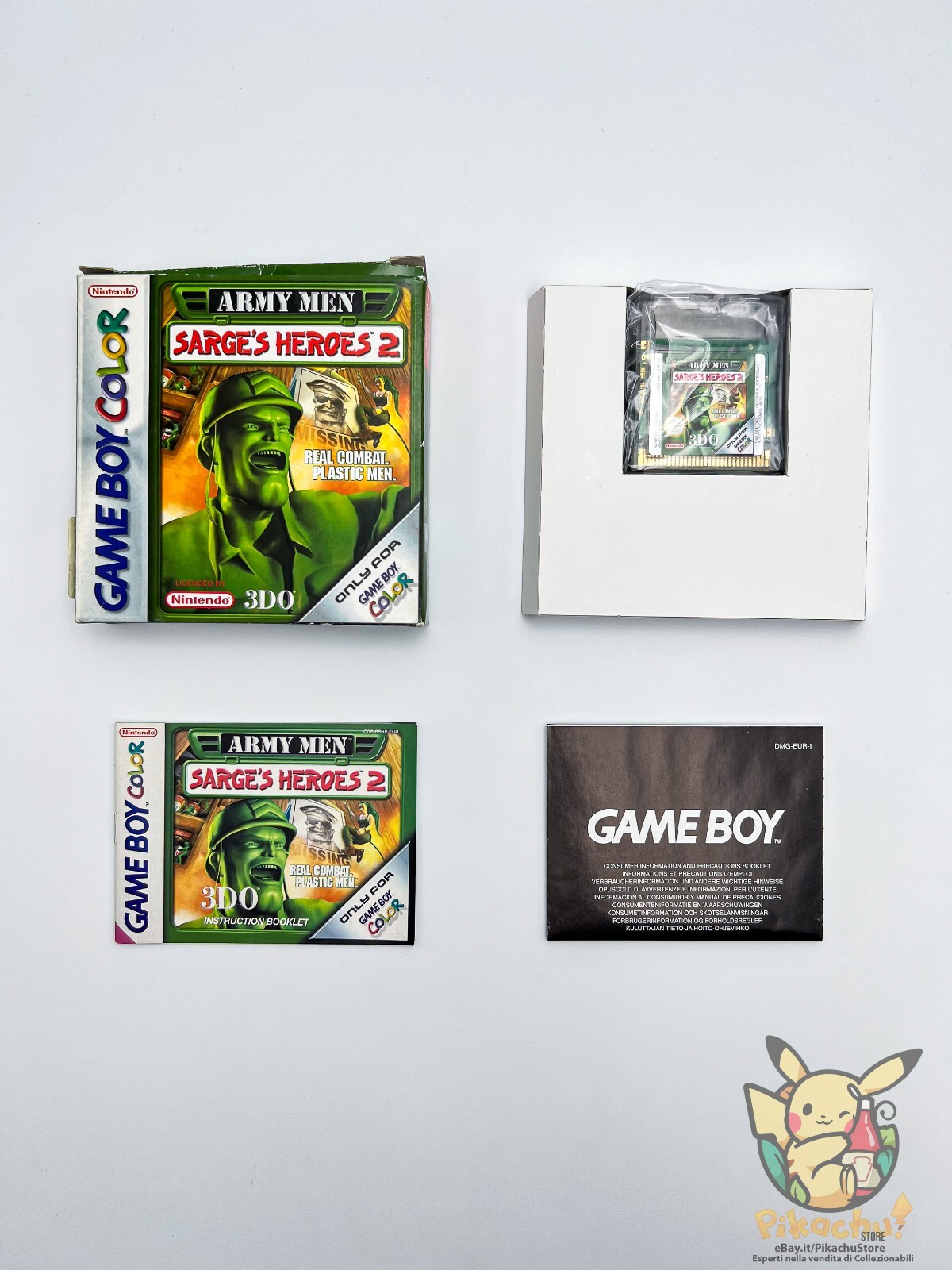 Army Men Sarge’s Heroes 2 🇪🇺 MULTI 🔥 Complete Game Boy Color 🎁 Gift Idea