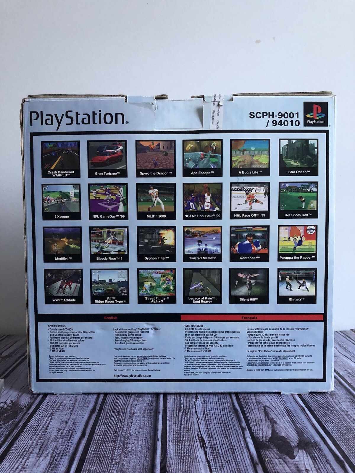 PS1 Console W/ Box (US) Resident Evil 1 Directors Cut / RE 2 DualShock EDT.