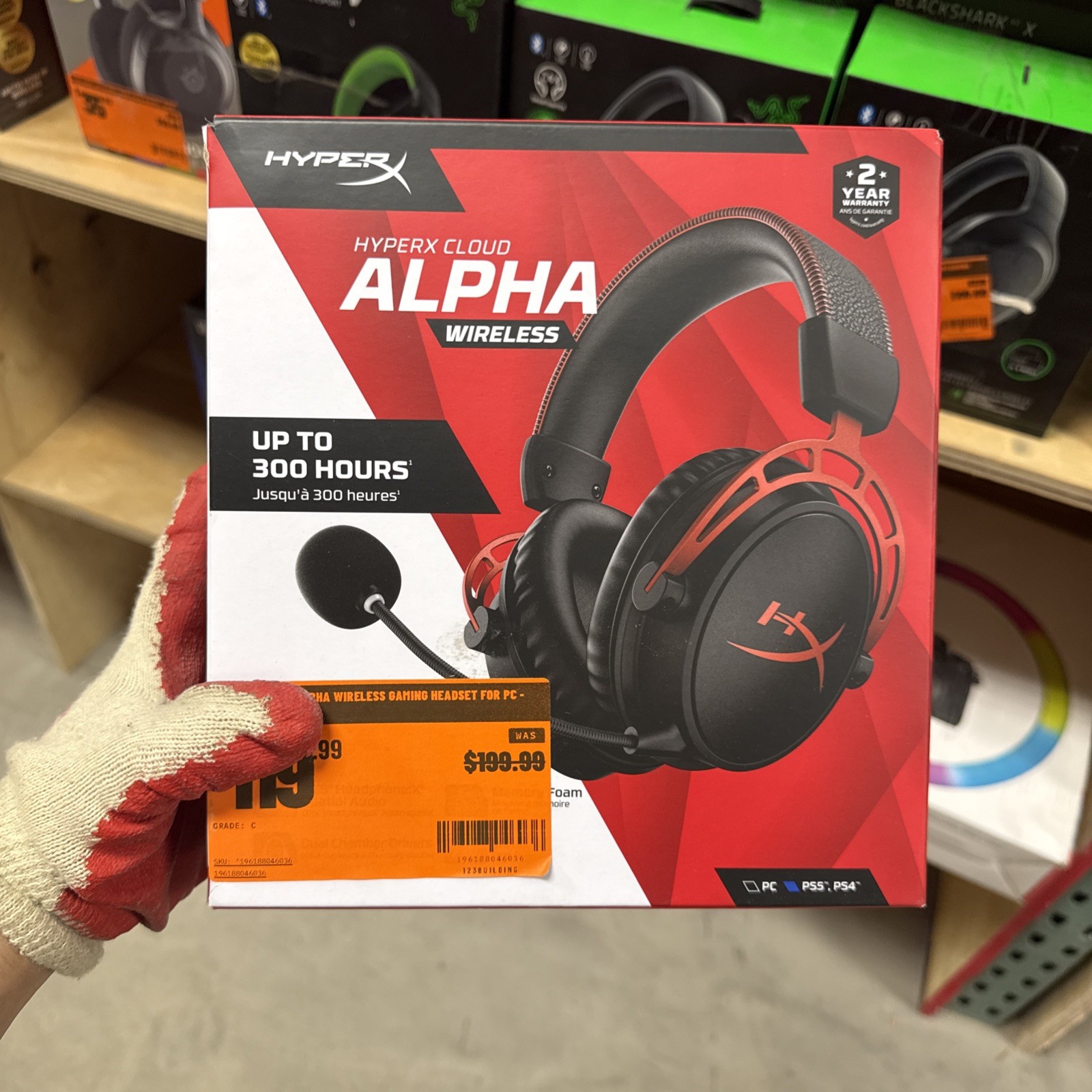 HyperX Cloud Alpha Wireless DTS Headphone – Black