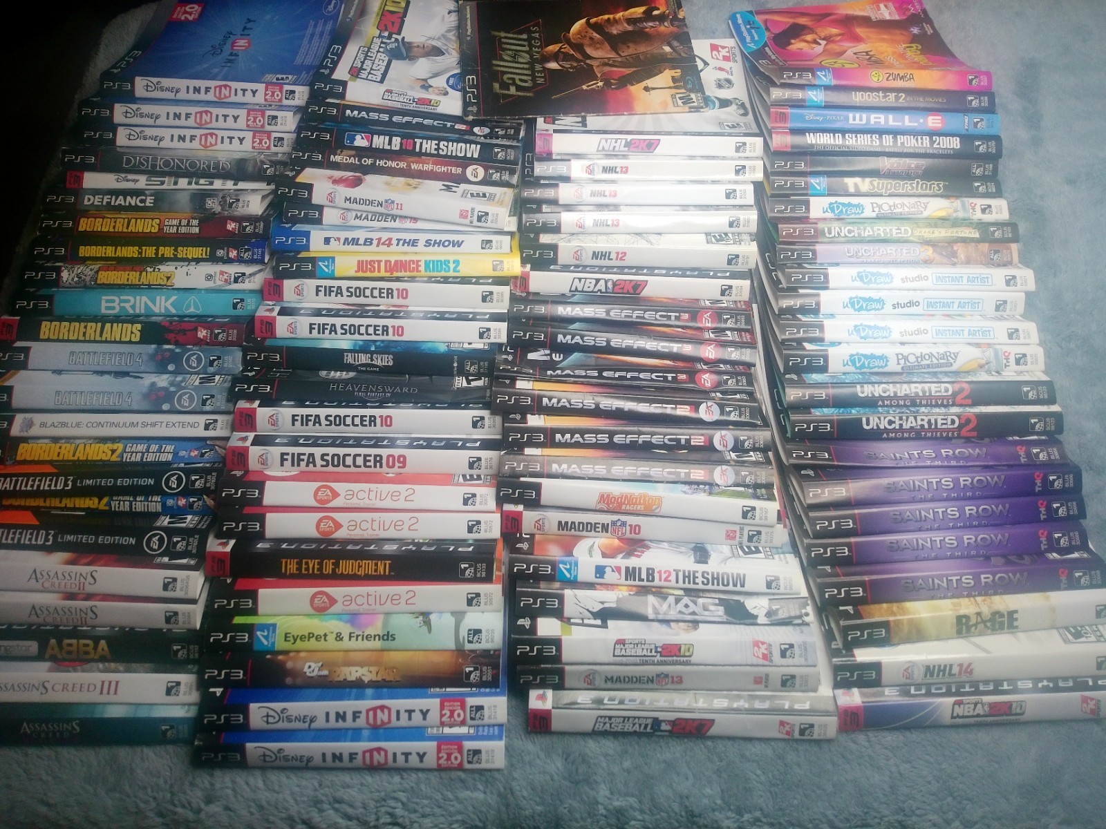 Lot of 89 Playstation 3 Cover Art Inserts – Original/Authentic – Free Shipping!
