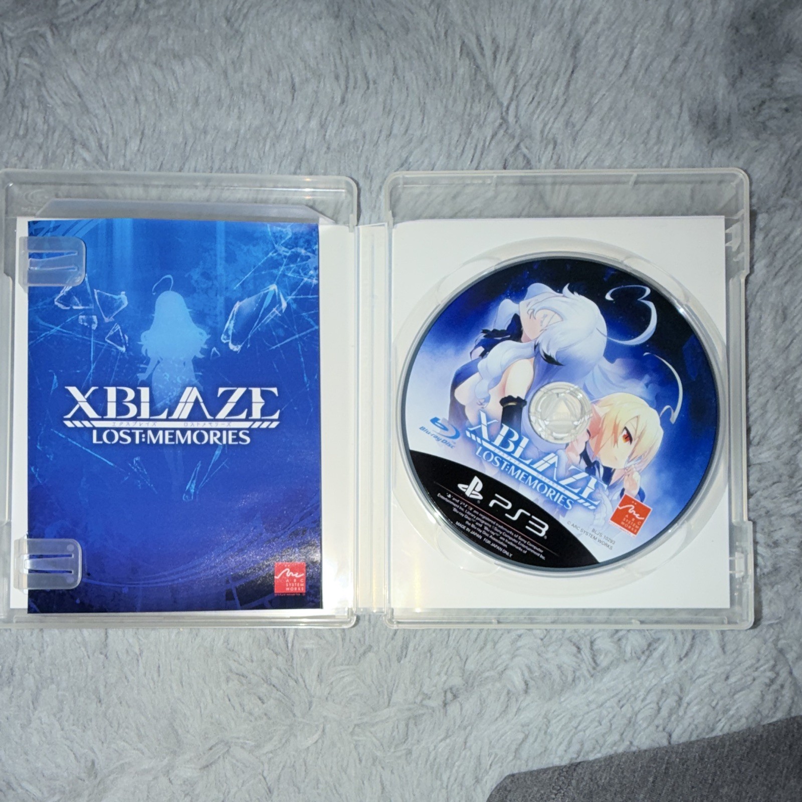 Arc System Works Xblaze Lost: Memories PS3 NTSC-J Japan Import CERO C w/ Manual