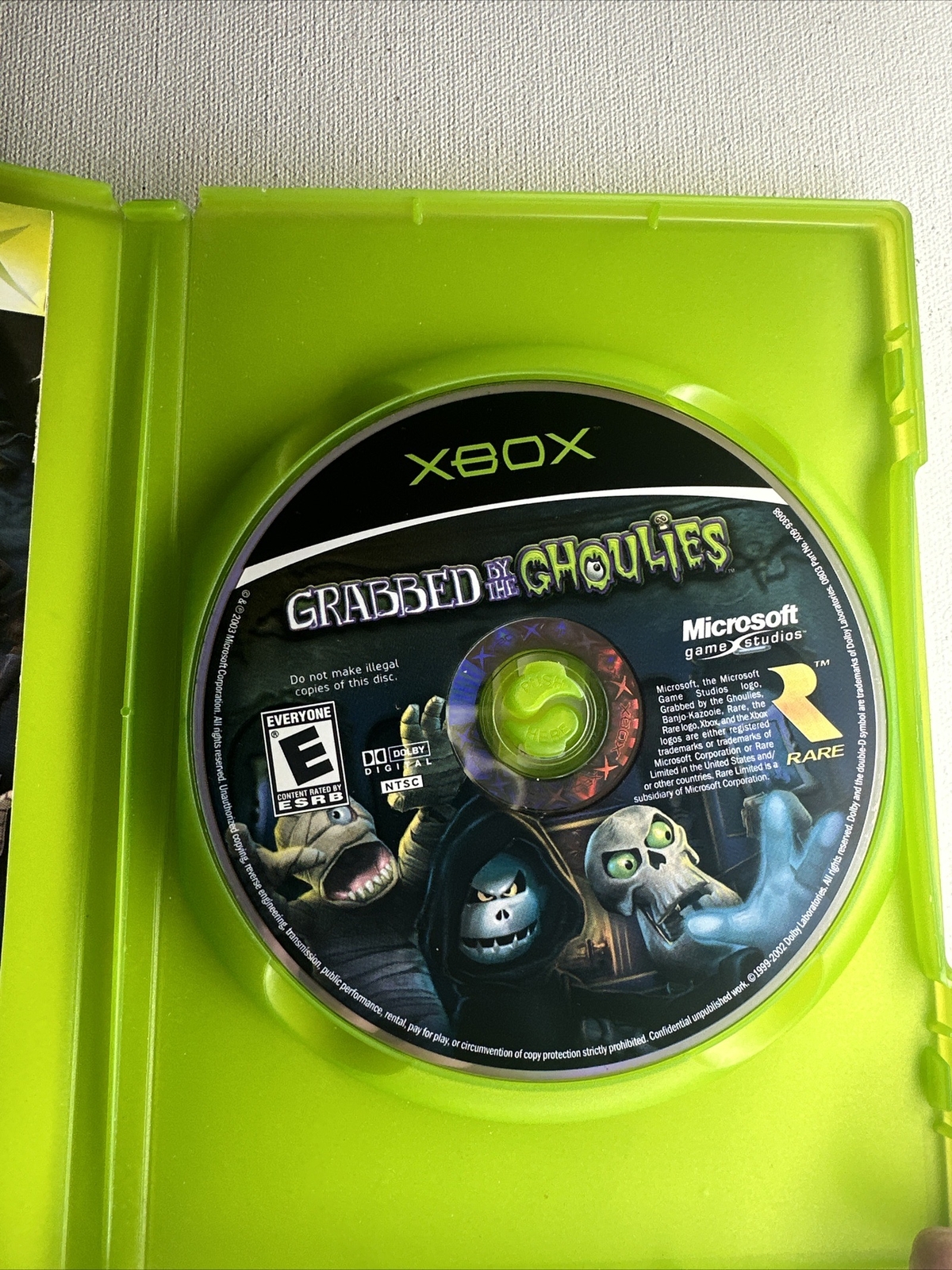Grabbed by the Ghoulies (Microsoft Xbox, 2003) Manual Included CIB