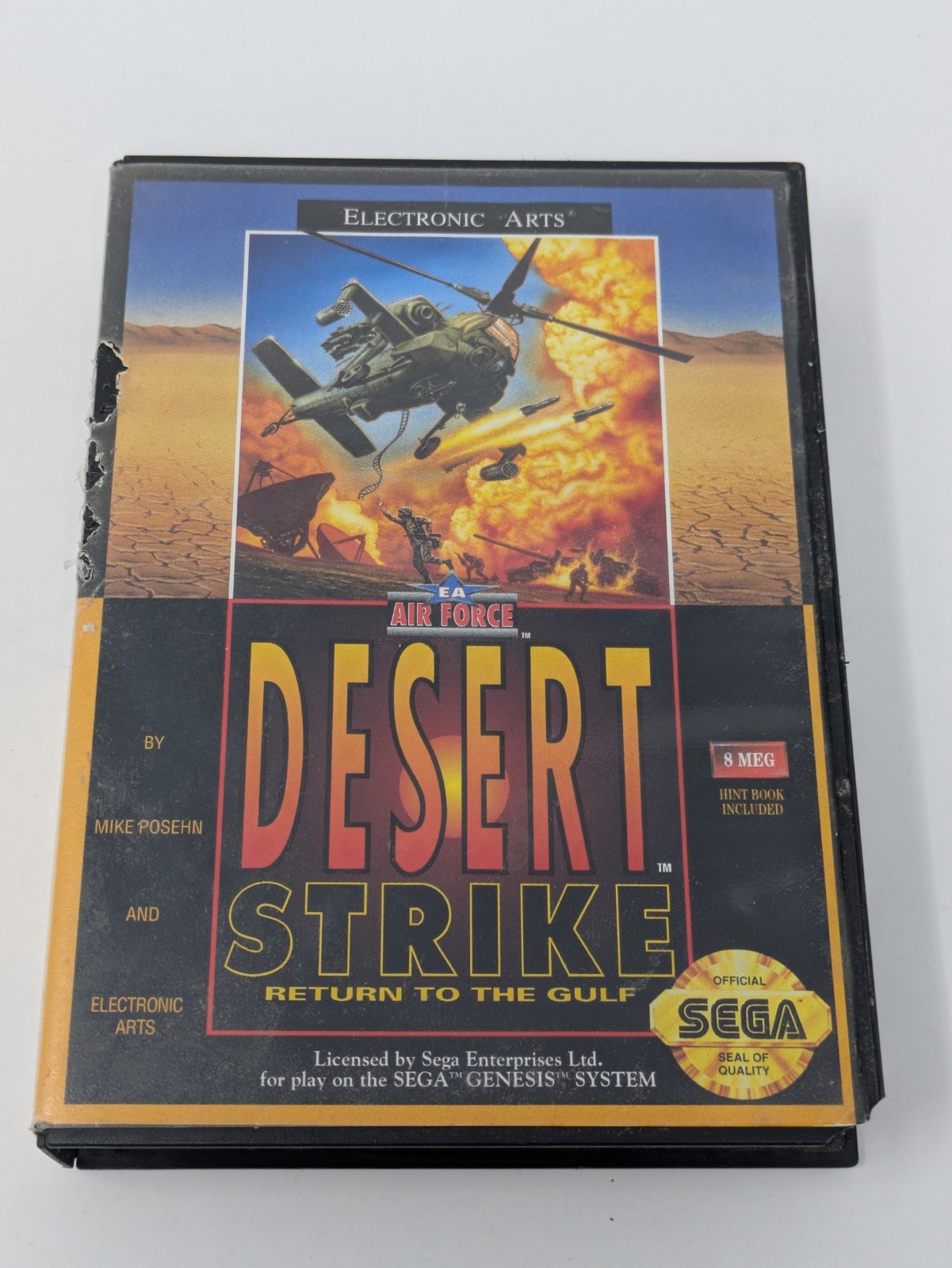 CIB Clean! EA Air Force Desert Strike (Sega Genesis, 1992) TESTED & WORKING