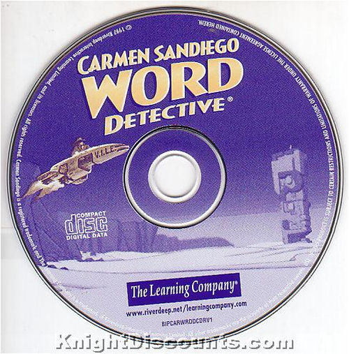 Carmen Sandiego WORD DETECTIVE PC Windows & Mac Educational Children’s NEW