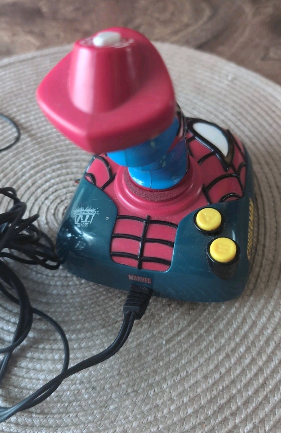 Marvel Spider-Man Plug & Play Microconsole Joystick Composite RCA TESTED&WORKS