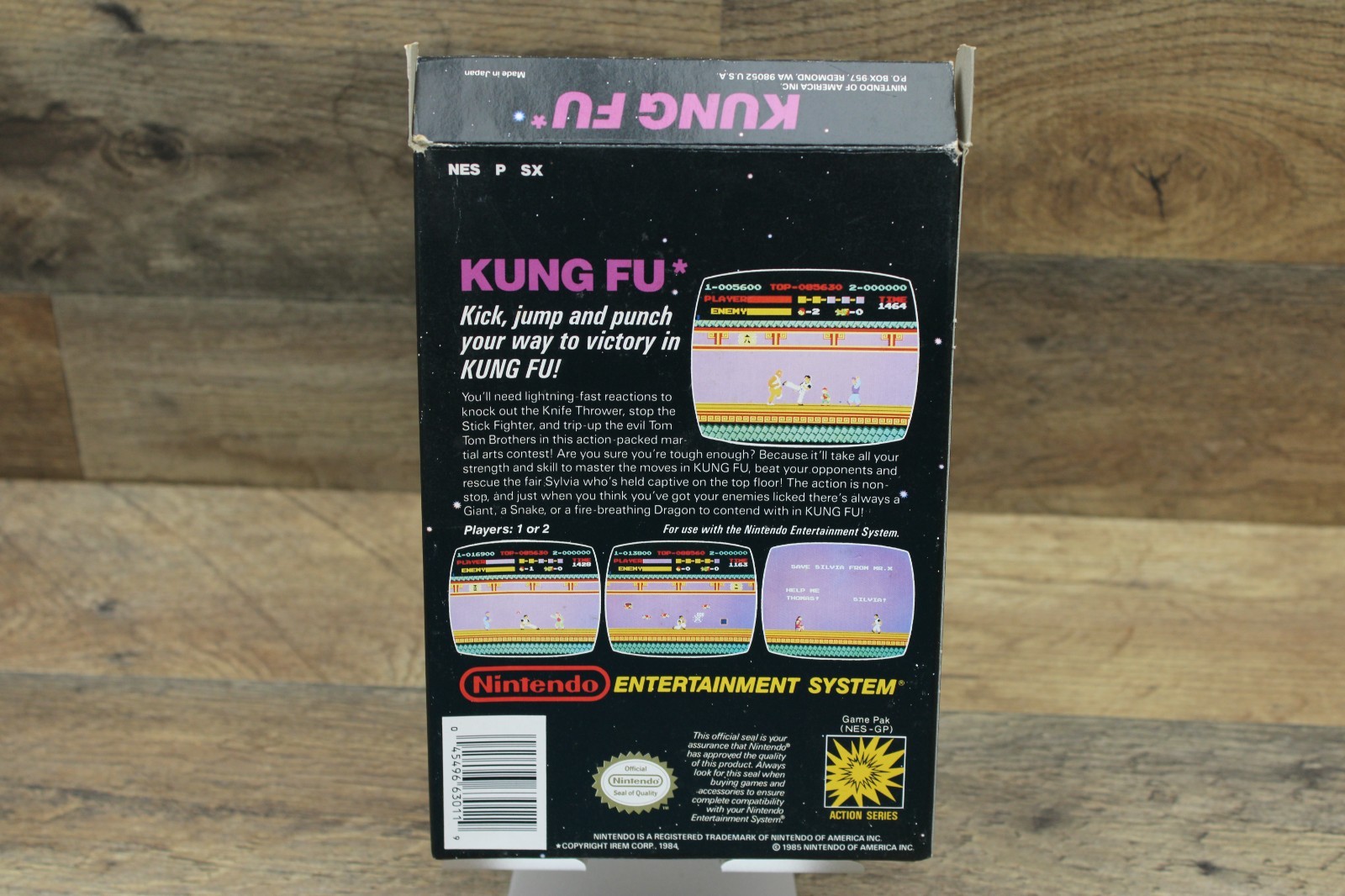 Kung Fu NES Nintendo Entertainment System Oval Seal Tested Rare