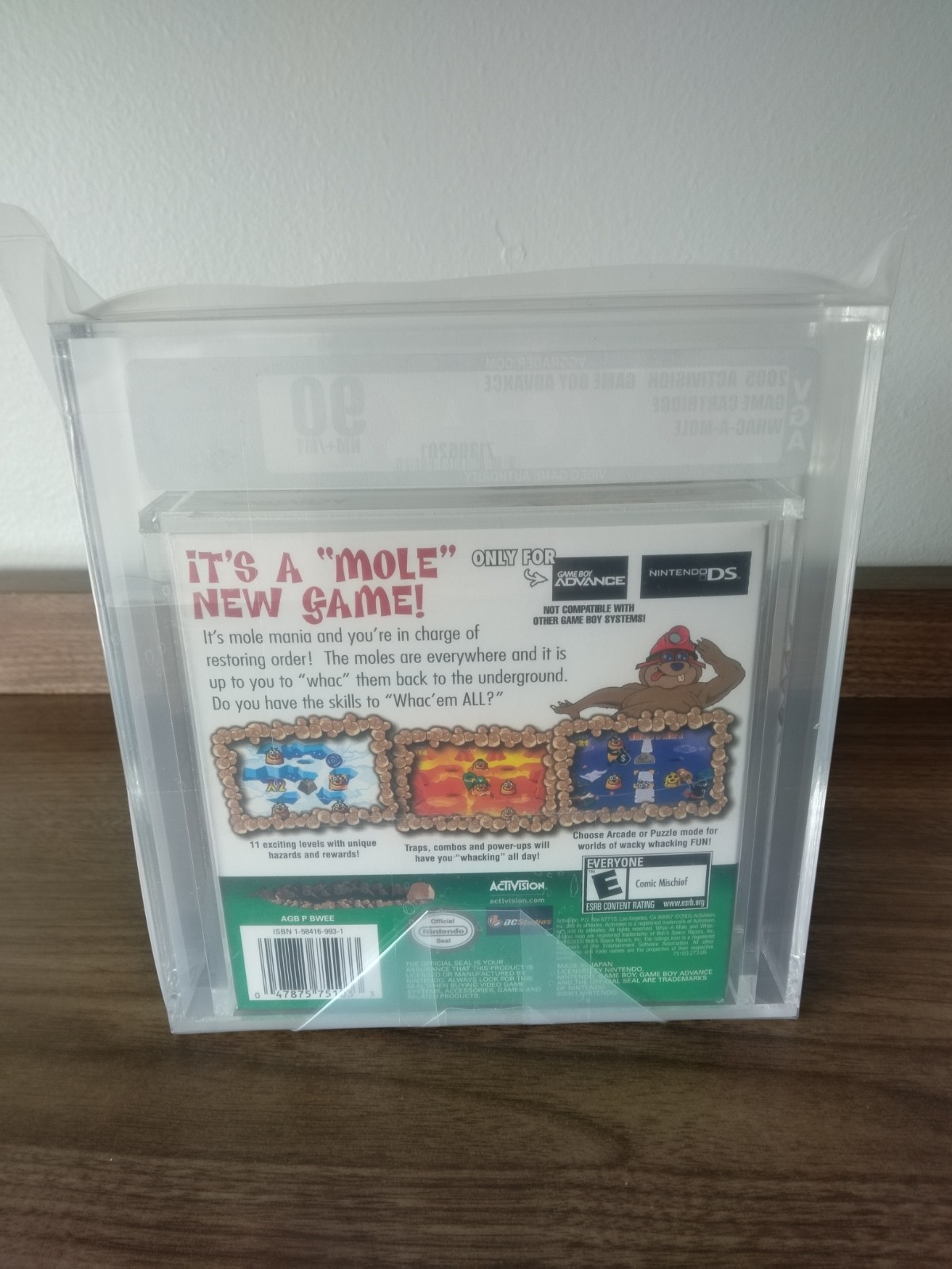VGA 90 Whac-A-Mole Nintendo Game Boy Advance 2005 Factory Sealed GRADED