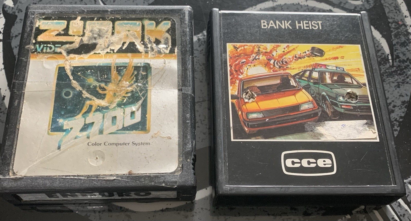 Bank Heist CCE & Turok Enduro Video Game Cartridge Brazil – Atari 2600 Game