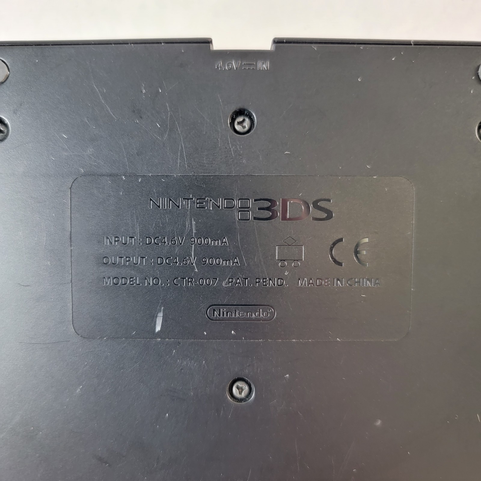 Nintendo 3DS Charging Cradle Dock OEM Stand Only No Cord Black CTR-007 Authentic
