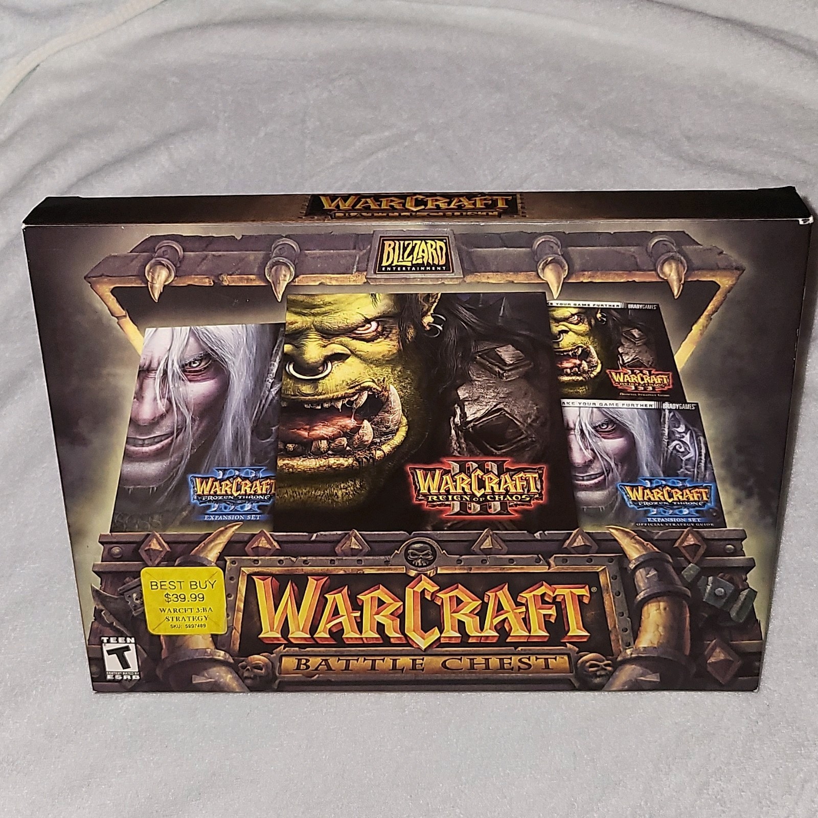 MINT Blizzard WarCraft III: Battle Chest – PC NTSC-U/C Manuals Expansion Pack