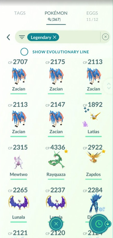 Pokémon Acc Go Lv70⭐️No Team ⭐️10M-15M Stardust⭐️180-250 Shiny⭐️5-10 Legendary⭐️