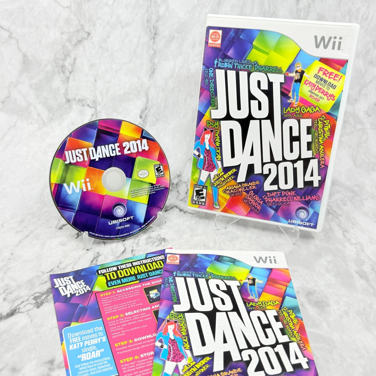 Just Dance 4 & 2014 Bundle (Nintendo Wii) Lot of 2 Games Tested & Works