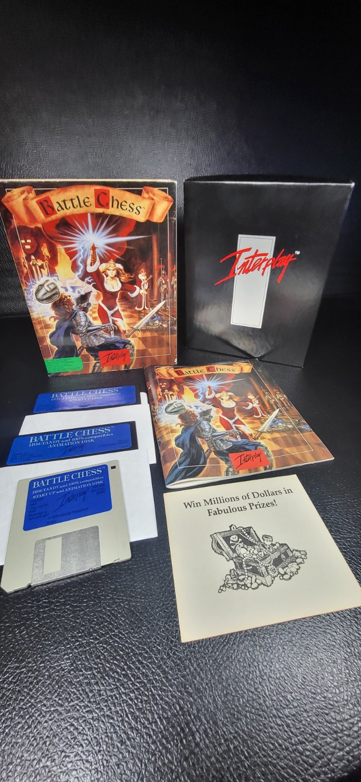 Battle Chess By Interplay Big Box PC Game 1990 IBM Tandy Windows Floppy Disk 3.0