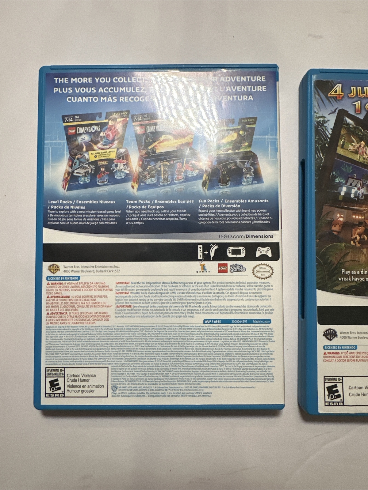 WiiU Wii U – Lego Dimensions And Jurassic World Wii U Game Only
