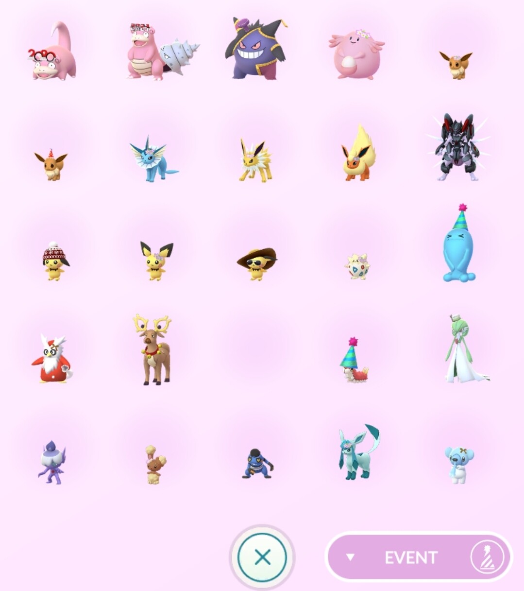Rare Costumed Pokemon Trade Go (Pikachu Mimikyu Costume and more )