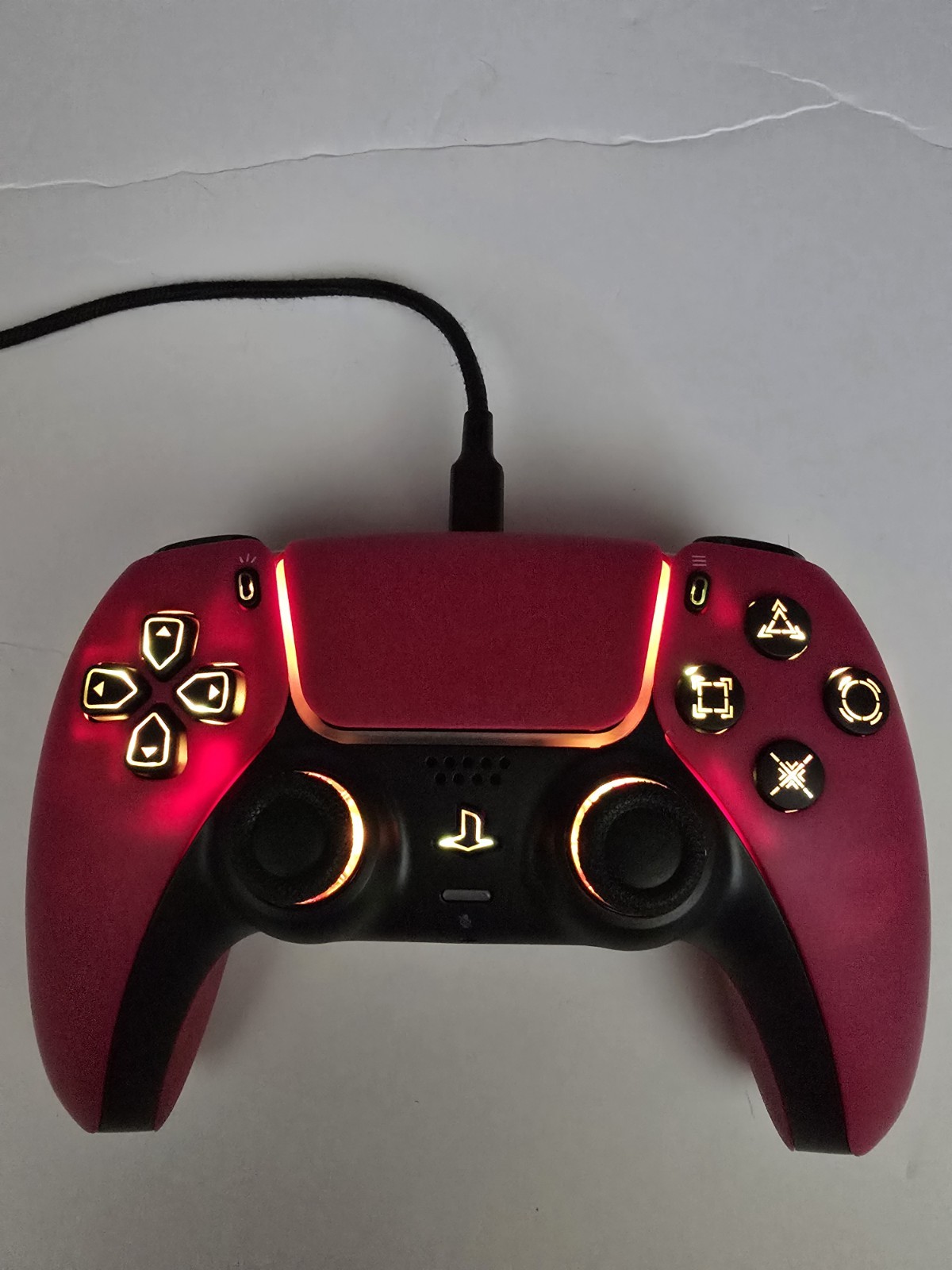SONY COSMIC RED PS5 LED LIGHTS CONTROLLER, 7 DIFFERENT COLORS