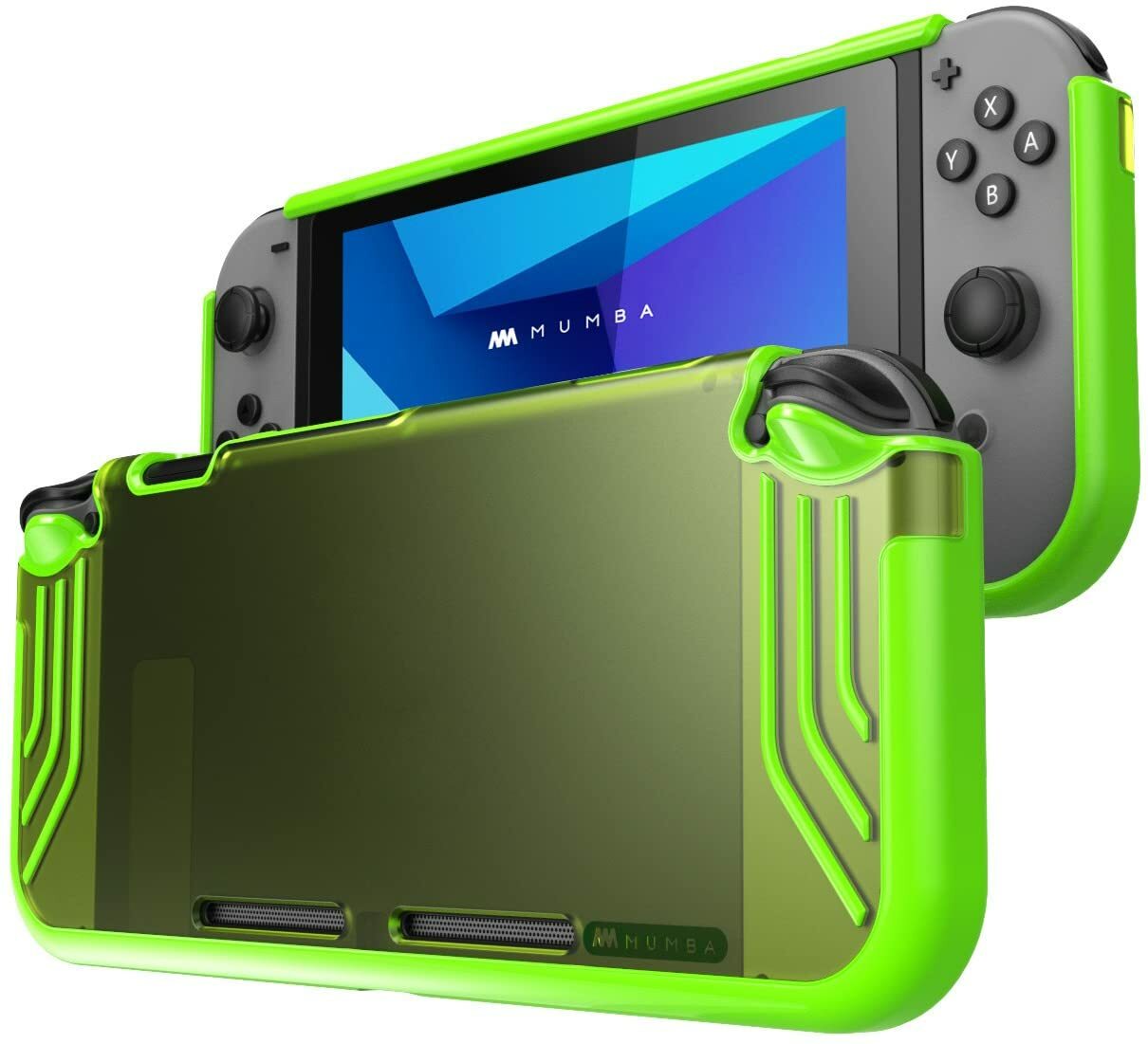 Mumba Slim Clear Case for Nintendo Switch Console Hybrid Protective Bumper Cover