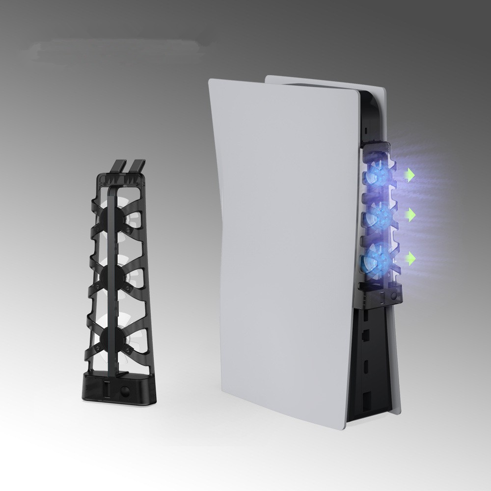 ABS Cooling 3 Fan With Light For PS5 Exhauster Digital Edition/Ultra HD Console