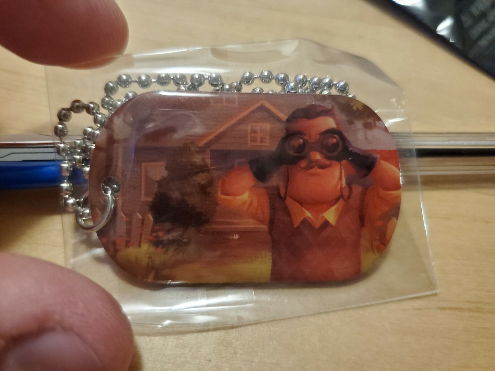 Hello Neighbor 2017 Zag Toys Dog Tag plus 1 bonus random game code tinyBuild