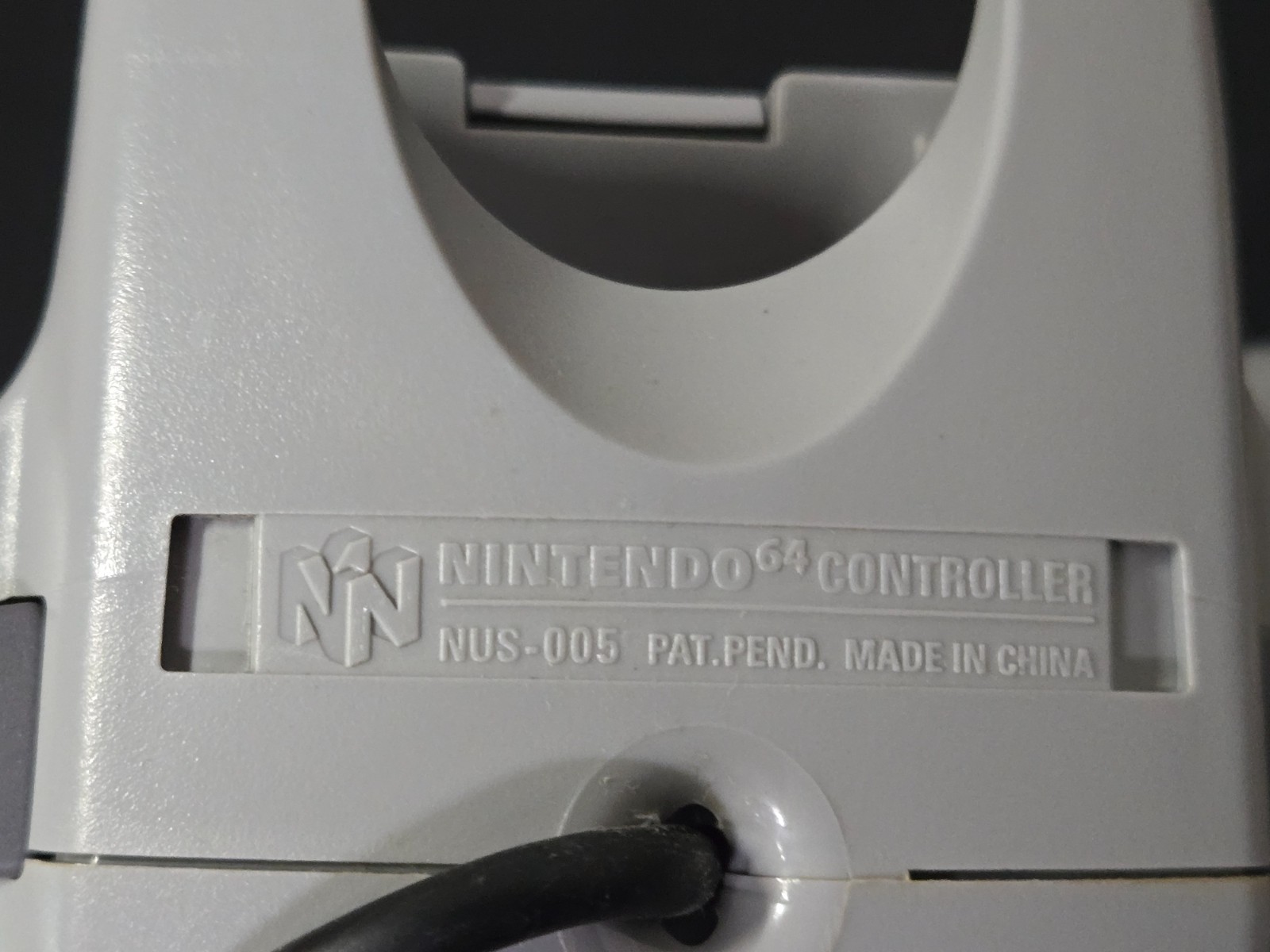 Nintendo 64 Solid Gray Controller NUS-005 Official N64 OEM Tested Working Tight