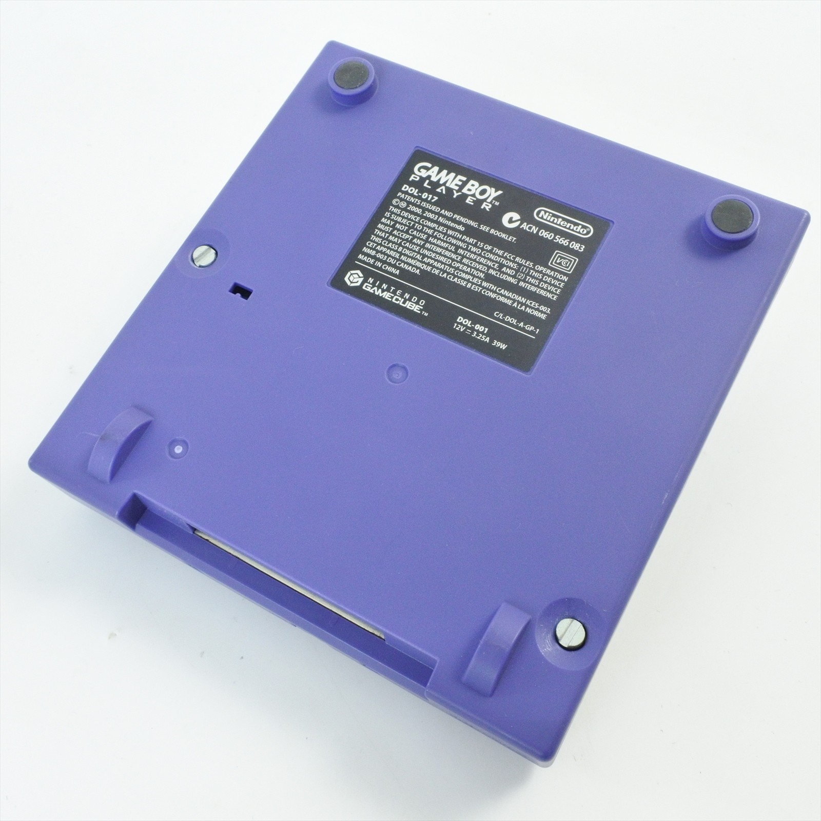 Nintendo Game Boy Player Violet DOL-017 Console Boxed Gamecube Tested Ref 0708