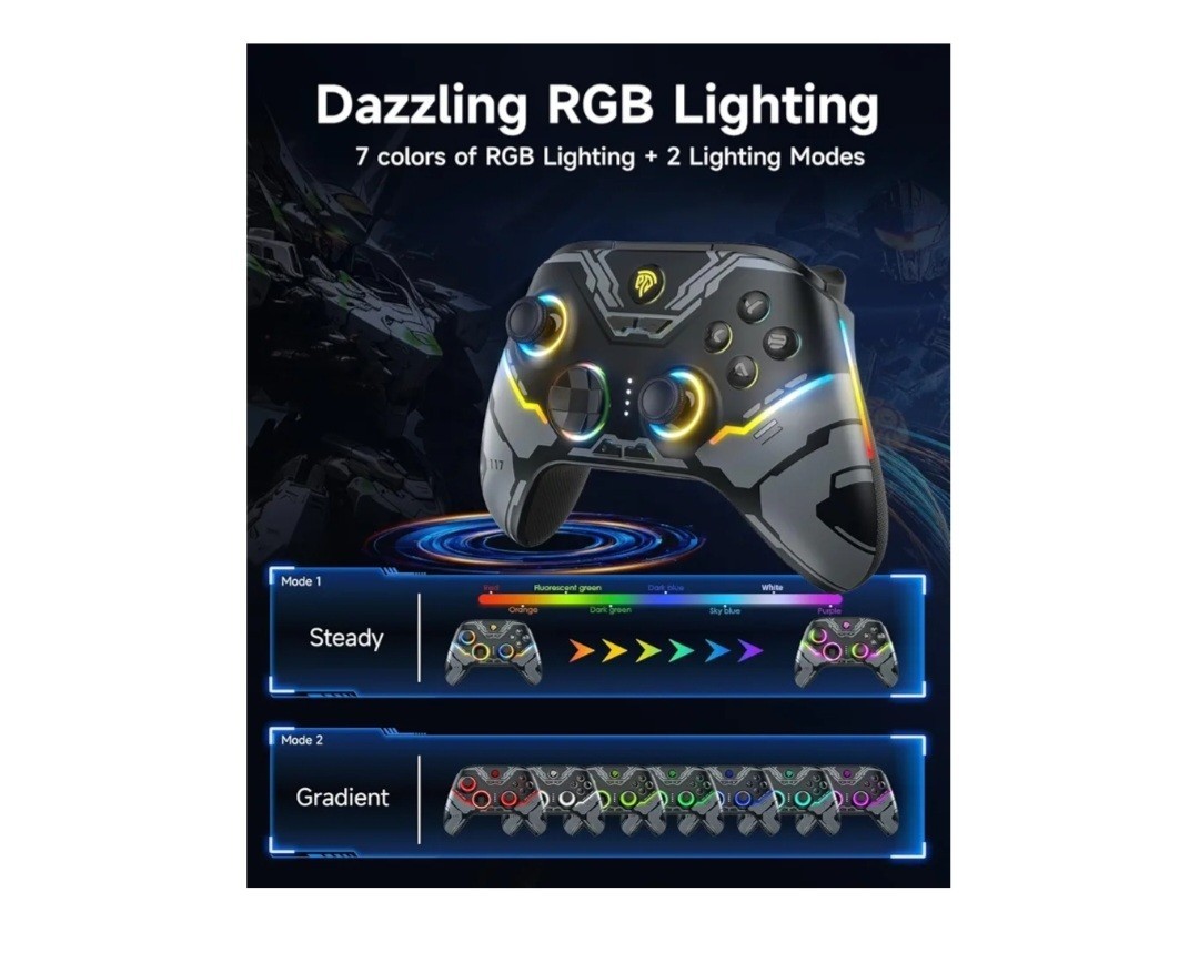 EasySMX X15 Gaming Controller Wireless Bluetooth Long Battery Life PC / Switch