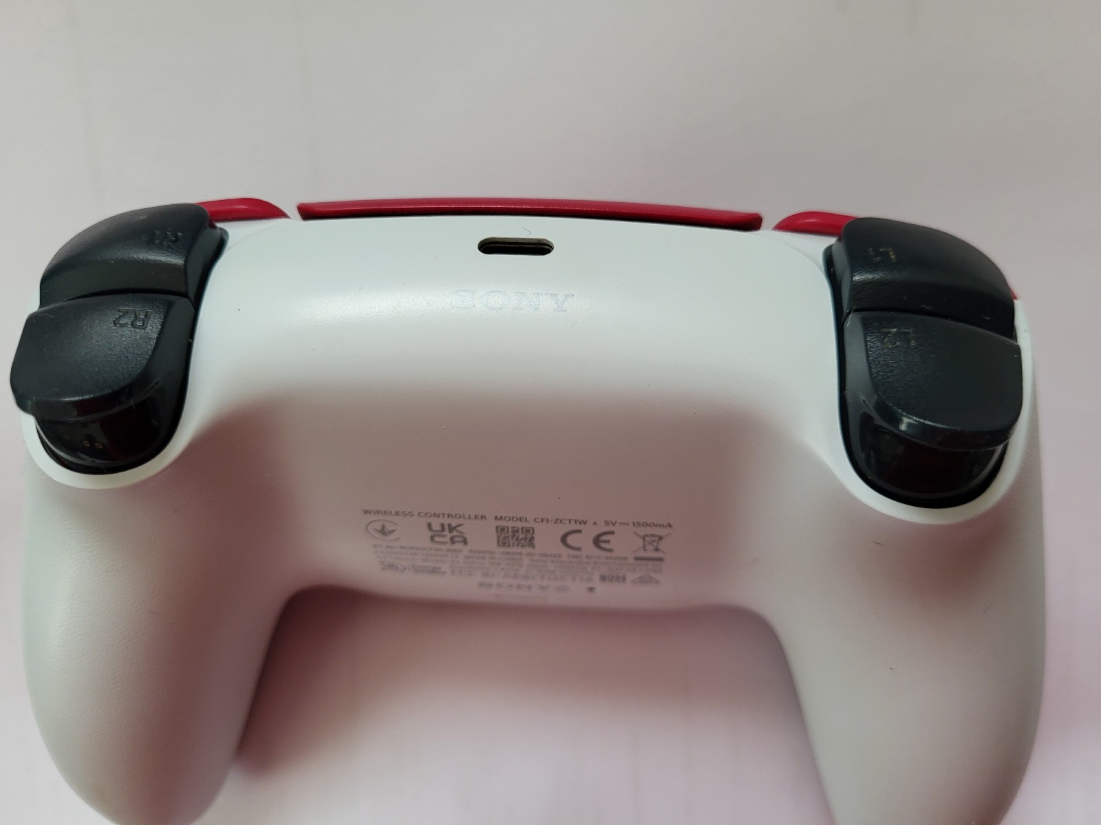 Sony PS5 DualSense Controller – Cosmic Red/White TMR Joysticks installed