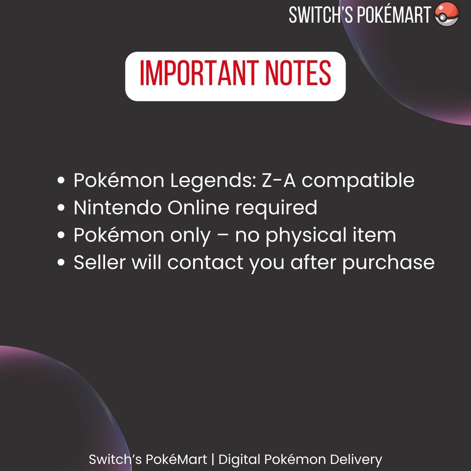 Pokémon Legends ZA Shiny & Alpha Shiny Pokemon Lv100 Max IVS EVS BUY3 GET 3 FREE
