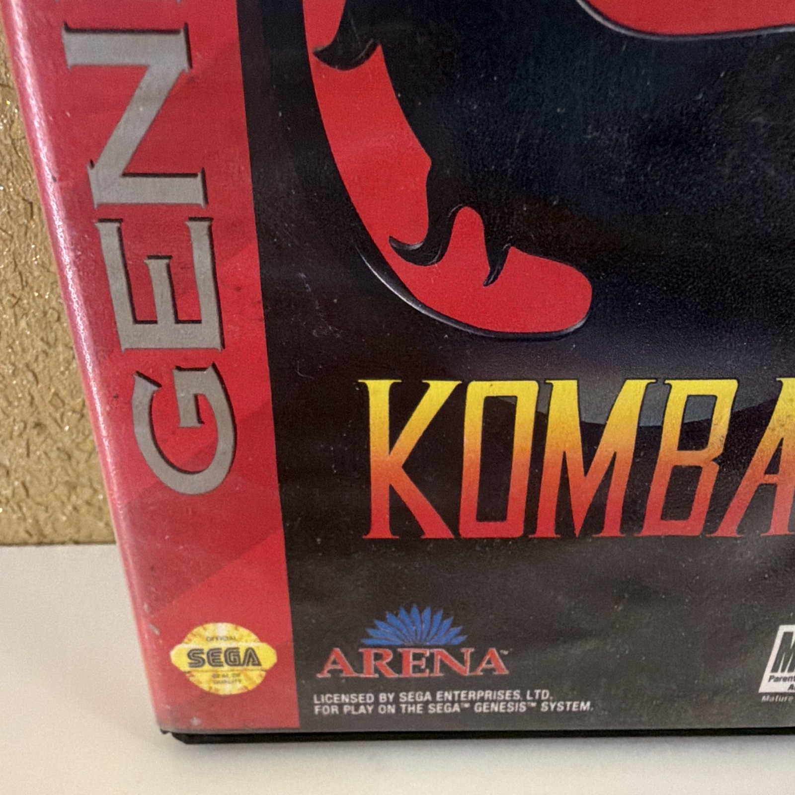 Mortal Kombat Sega Genesis 1992 NTSC-U/C Fighting MA-13 w/ Manual (Arena)