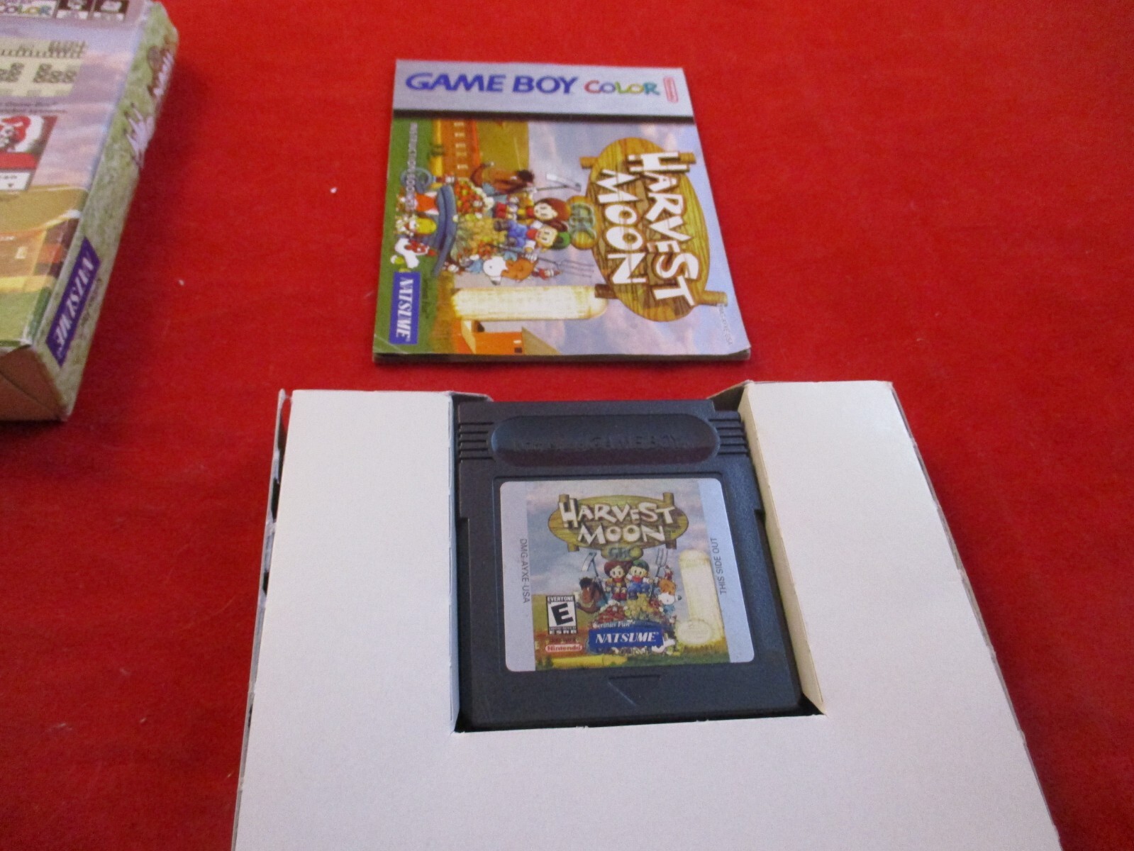 Harvest Moon GBC (Nintendo Game Boy Color, 1999) COMPLETE w/ Box manual game