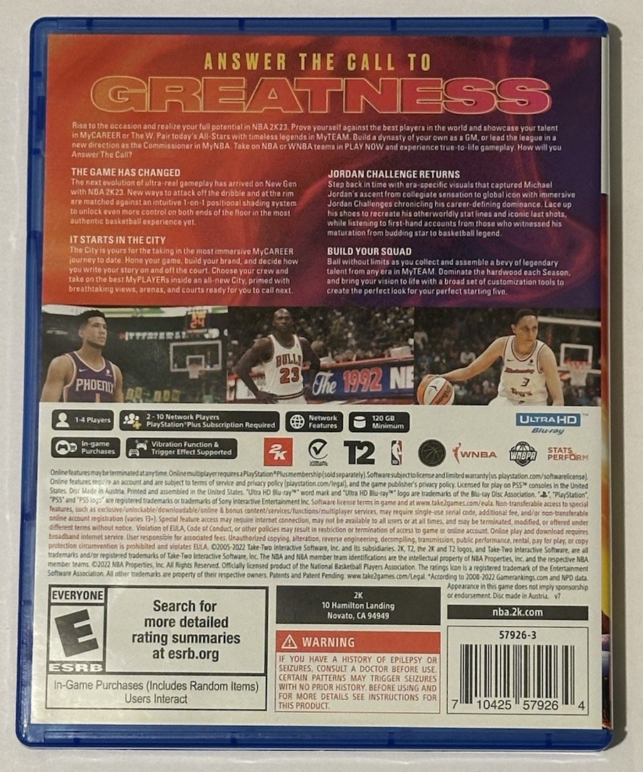 NBA 2K23 – Sony PlayStation 5