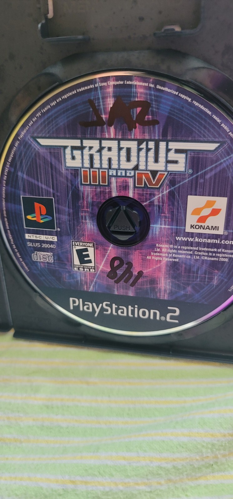 Gradius III and IV (Sony PlayStation 2, 2000) No Manual