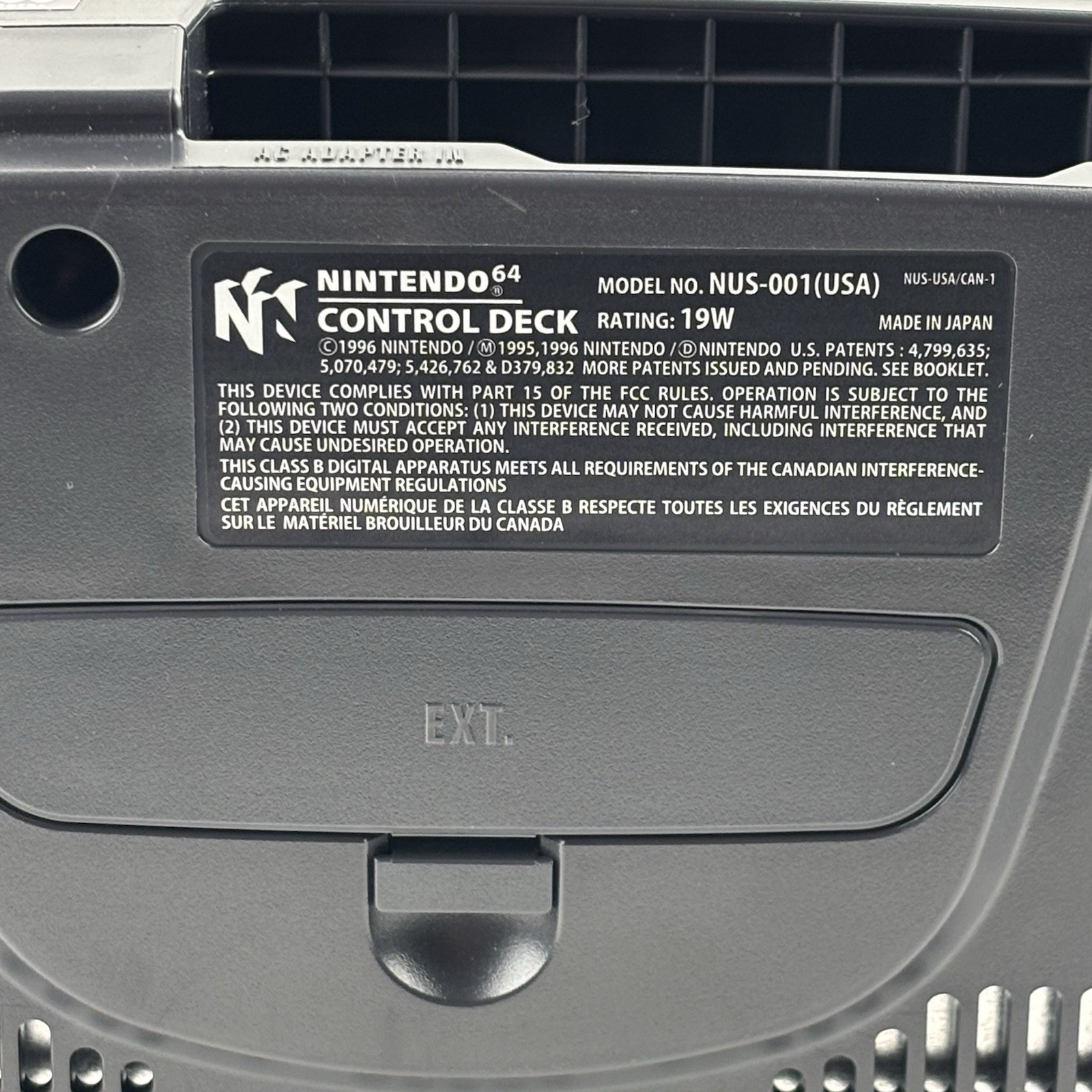 Nintendo 64 N64 Black Console Bundle With 2 Controllers 4 Games Tested Working
