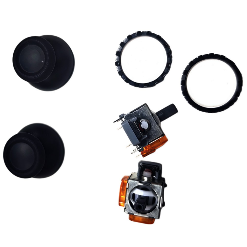 3Sets For PS5 Joystick Upgrade Anti Drift TMR Joysticks Thumbrigs And Rings USA