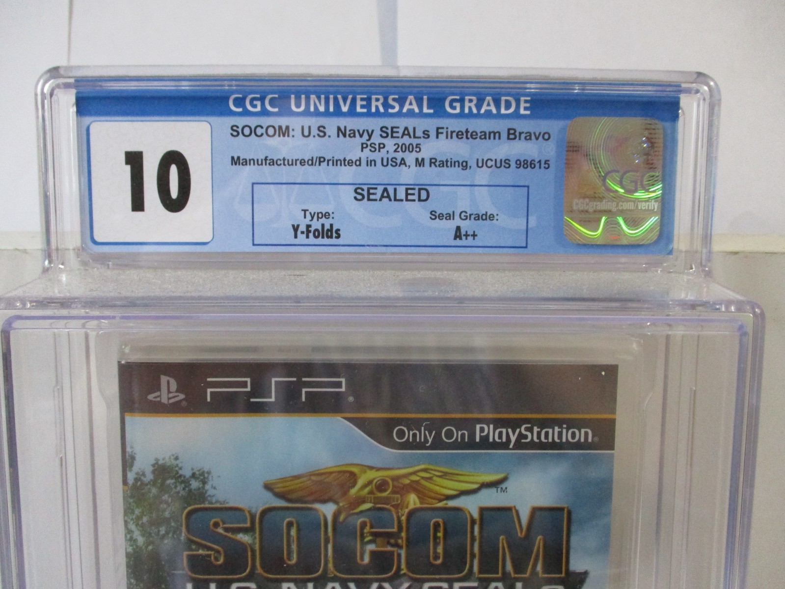 Socom US Navy Seals Fireteam Bravo (Sony PSP, 2005) CGC Graded Perfect 10 A++